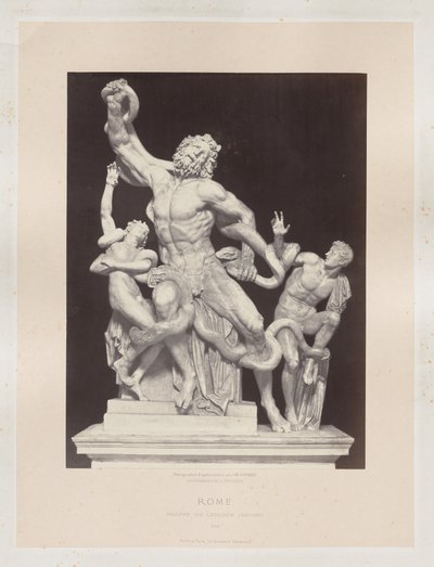 Roma: Laocoon Vatican Group, ca. 1860. av Charles Soulier