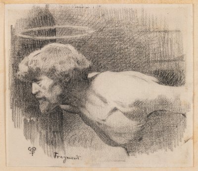 Halshugging av døperen Johannes, ca. 1881 (kull på papir) av Charles Sprague Pearce
