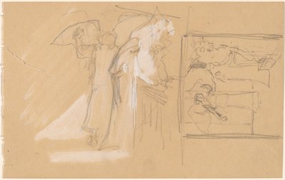 Studier for et panel av Charles Sprague Pearce