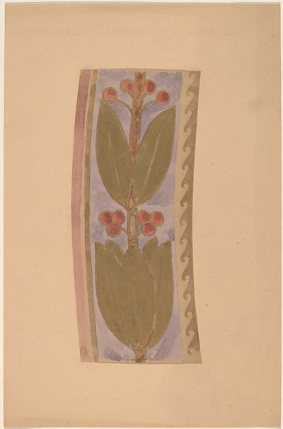 Studie for et grensedesign av Charles Sprague Pearce