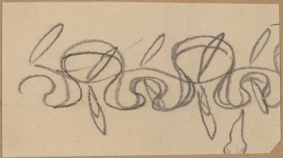 Studie for et grensedesign av Charles Sprague Pearce