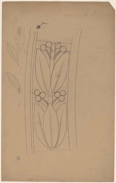 Studie for et grensedesign av Charles Sprague Pearce