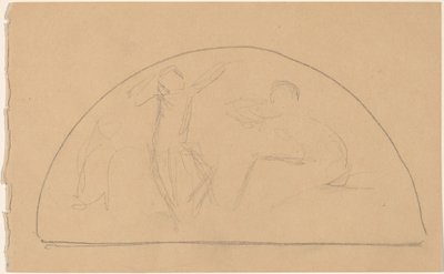 Studer for en Lunette av Charles Sprague Pearce