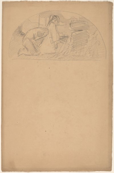 Studer for en Lunette av Charles Sprague Pearce