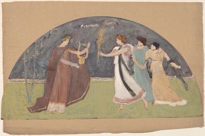 Studer for en Lunette av Charles Sprague Pearce