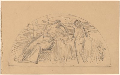 Studer for en Lunette av Charles Sprague Pearce