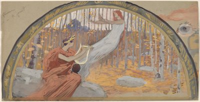 Studer for en Lunette av Charles Sprague Pearce
