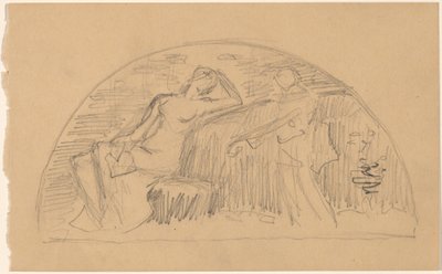Studer for en Lunette av Charles Sprague Pearce