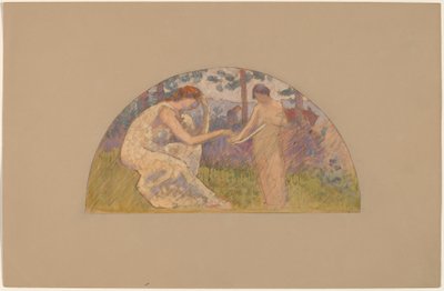 Studer for en Lunette av Charles Sprague Pearce