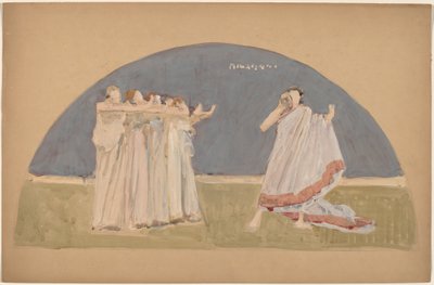 Studer for en Lunette av Charles Sprague Pearce