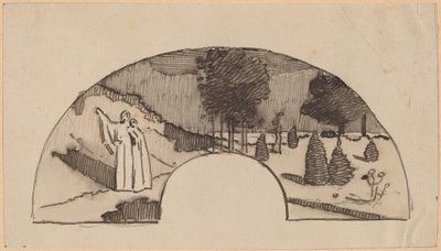 Studer for en buegang av Charles Sprague Pearce