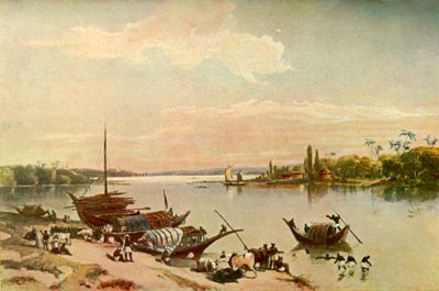 Barrackpur - På Ganges nær Calcutta, 1840-tallet, 1901. av Charles Stewart Hardinge