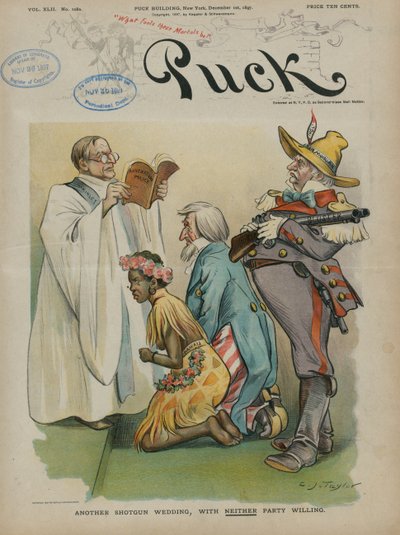 Nok et haglebryllup, uten at noen av partene vil, 1897 av Charles Taylor