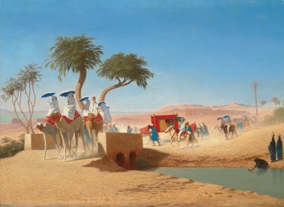 Keiserinne Eugenie besøker pyramidene, av Charles Theodore Frere