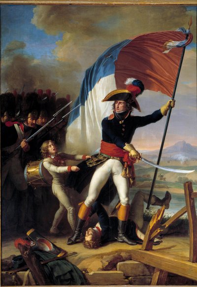 Generalen Pierre Augereau (1757-1816) ledet anklagen mot angrepet på Pont d