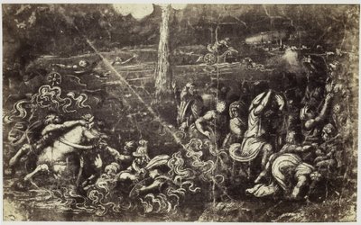 Fotoreproduksjon av en tegning av Raphael, en druknende hær etter Israels kryssing av Rødehavet av Charles Thurston Thompson
