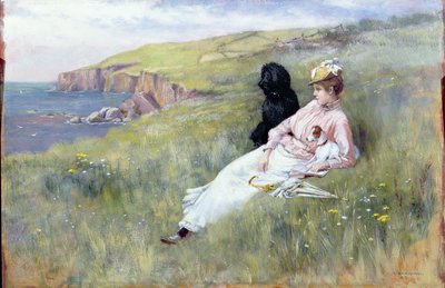 Sea Dreams, 1888 (panel) av Charles Trevor Garland