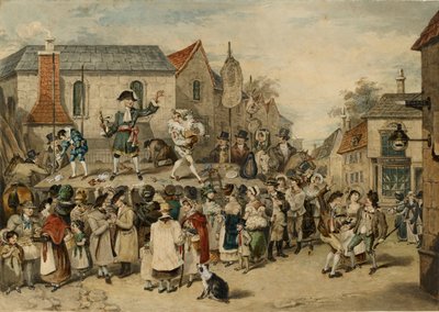 En messe i Woodstock, 1838 av Charles Turner
