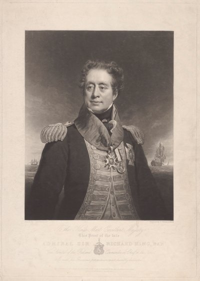 Admiral Sir Richard King av Charles Turner