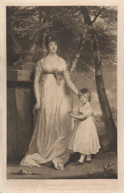 Charlotte grevinne Cholmondeley og hennes sønn den ærede Henry Cholmondeley av Charles Turner