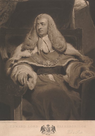 Edward Law, 1. baron Ellenborough av Charles Turner