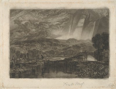 More Park, nær Watford, ved elven Colne av Charles Turner