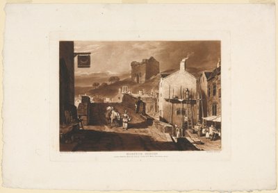 Morpeth, Northumberland, fra Liber Studiorum, 1809 av Charles Turner