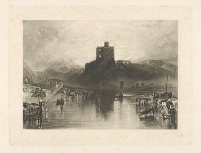Norham Castle, ved elven Tweed av Charles Turner