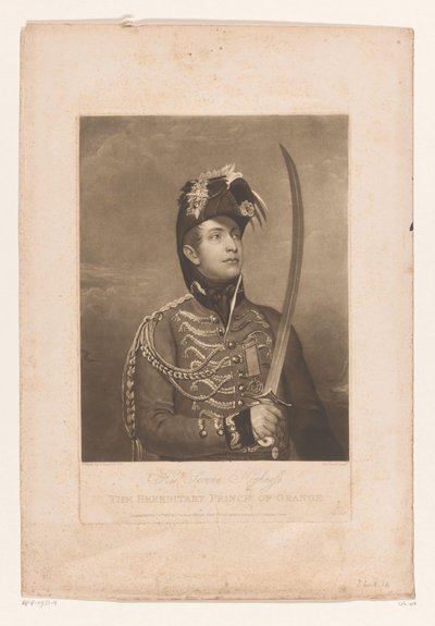 Portrett van Willem II, konge der Nederlanden Hans fredelige høyhet arveprinsen av Orange (tittel på objekt) av Charles Turner