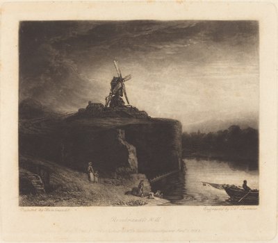 Møllen av Charles Turner after Rembrandt van Rijn