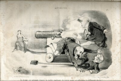 Illustrasjon av Charles Vernier (? -1887) i Le Charivari av Charles Vernier
