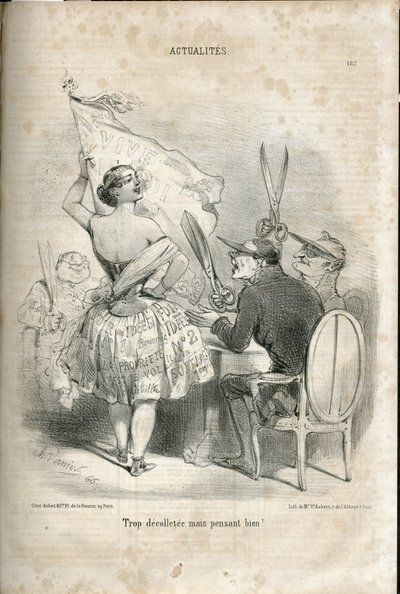 Illustrasjon av Charles Vernier (? -1887) i Le Charivari av Charles Vernier