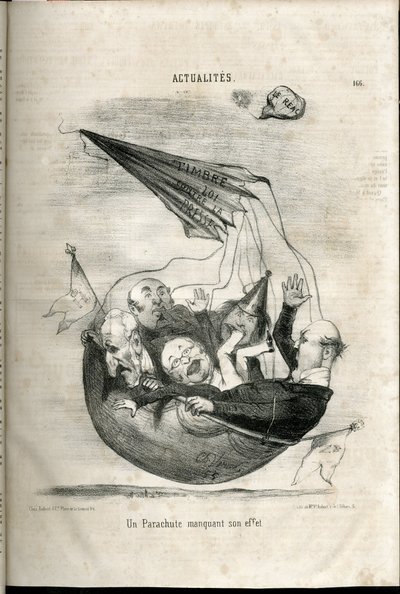 Illustrasjon av Charles Vernier (? -1887) i Le Charivari av Charles Vernier