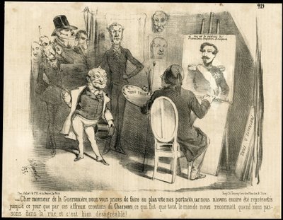 Illustrasjon av Charles Vernier (? -1887) i Le Charivari av Charles Vernier