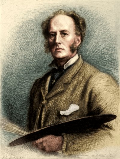 John Everett Millais , britisk kunstner, c1880-1882 av Charles Waltner