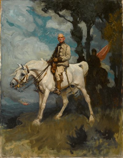 General Sir Frederick Sleigh Roberts, på hesten hans Vonolel av Charles Wellington Furse