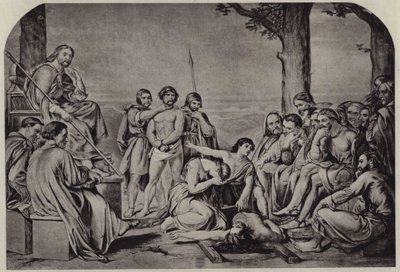 Saksøkers anke ved første rettssak av jury (litho) av Charles West (after) Cope