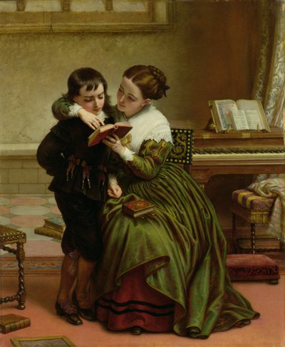 George Herbert og hans mor av Charles West Cope