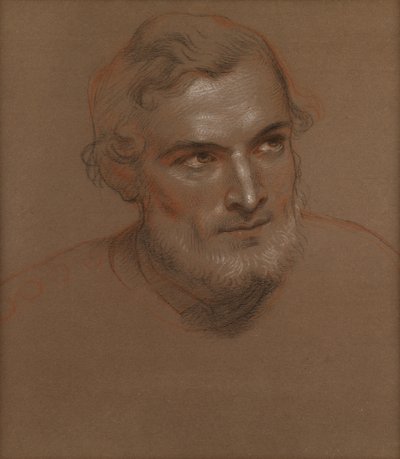 Head of a Man (Chalks) av Charles West Cope