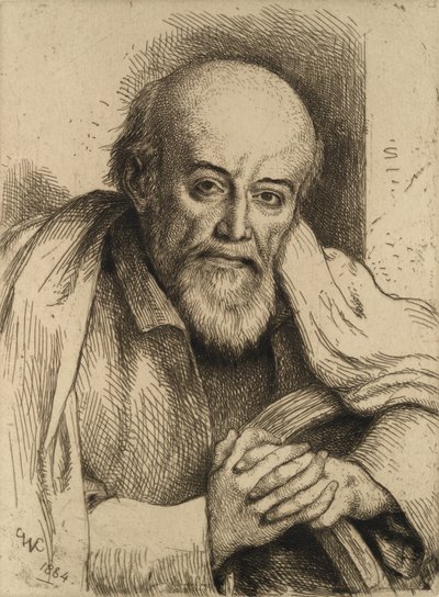 Portrett av Samuel Palmer, 1884. av Charles West Cope