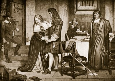 Avskjeden mellom Lord og Lady Russell, 1683 av Charles West Cope