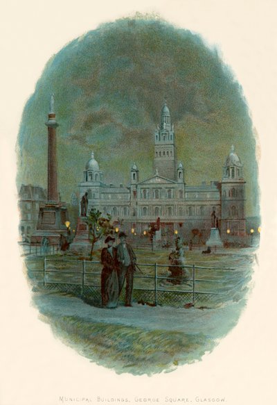 Kommunale bygninger, George Square, Glasgow av Charles Wilkinson