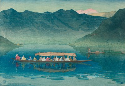 Dal Lake, Kashmir av Charles William Bartlett