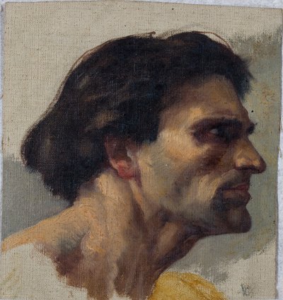 Studie av et hode av Charles William Mitchell