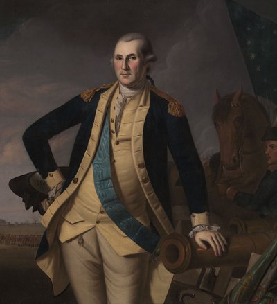 George Washington i slaget ved Princeton, ca. 1779 (olje på lerret) av Charles Willson (and workshop) Peale