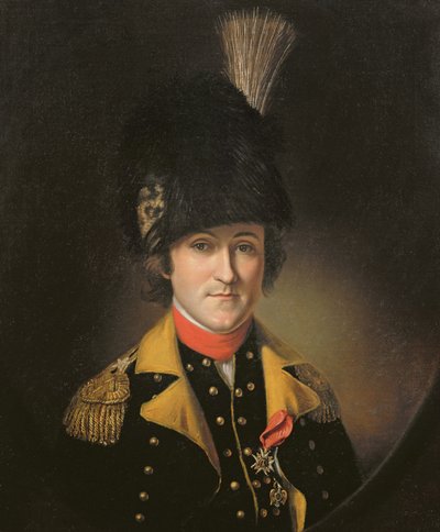 Charles Armand Tretin (1751-93) markis av Rouerie av Charles Willson Peale
