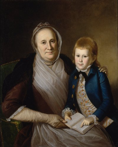 Fru James Smith og barnebarn av Charles Willson Peale