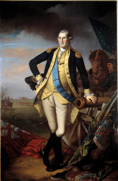 Portrett av George Washington (1732-1799) etter slaget ved Princeton, 3. januar av Charles Willson Peale
