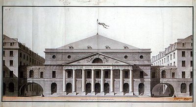Design for et "Theatre National des Arts" på stedet for det nåværende Theatre de l