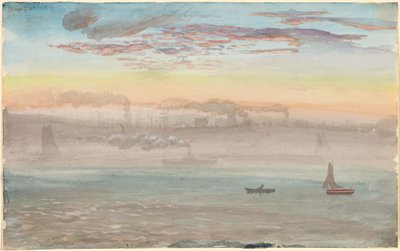 East River, soloppgang av Charles de Wolf Brownell